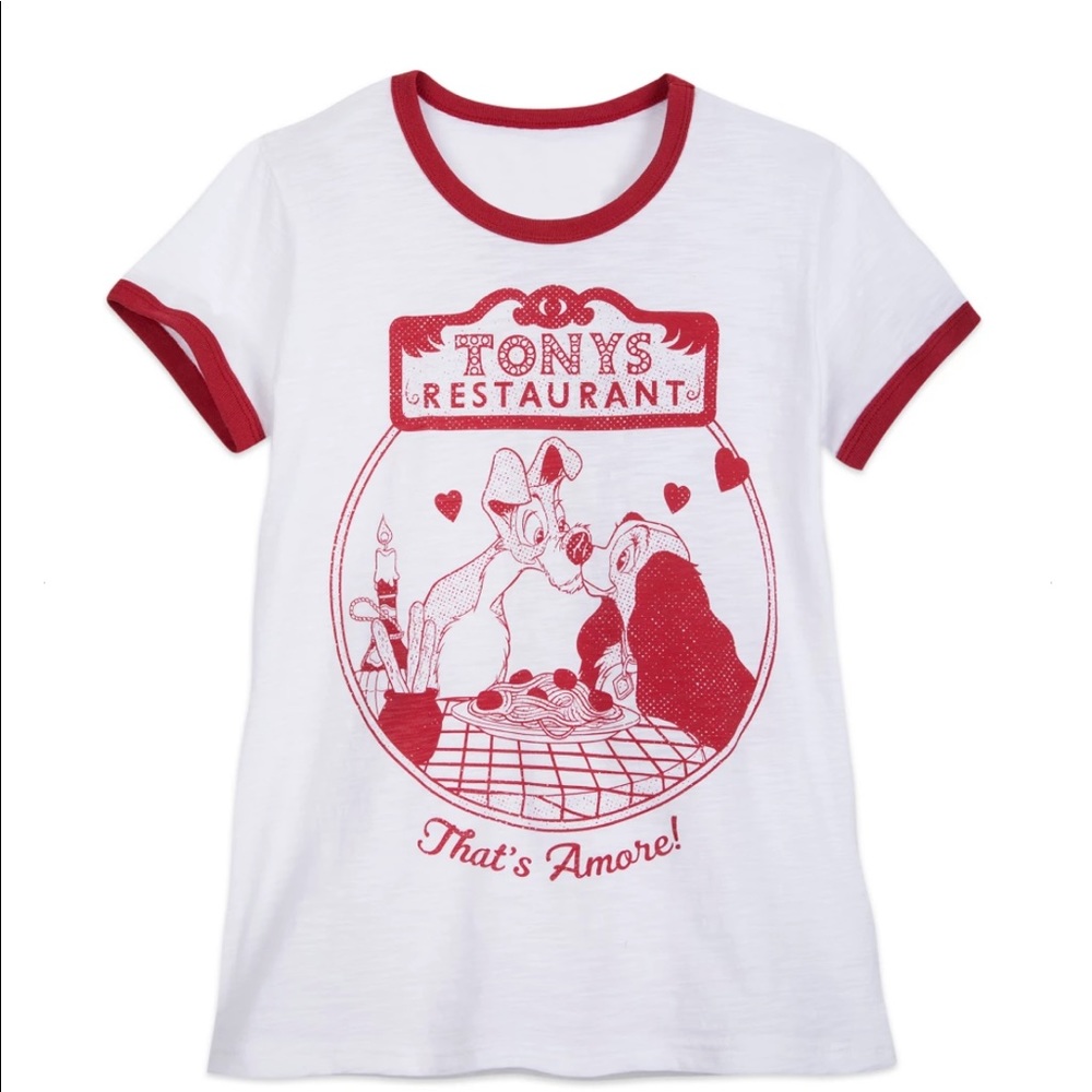 Disney Lady and the Tramp ringer tee
